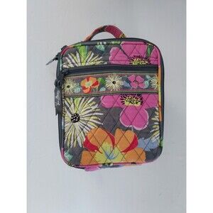 Vera Bradley Insulated Floral Lunch Bag 8 X 7 Inches With Outside Zipper